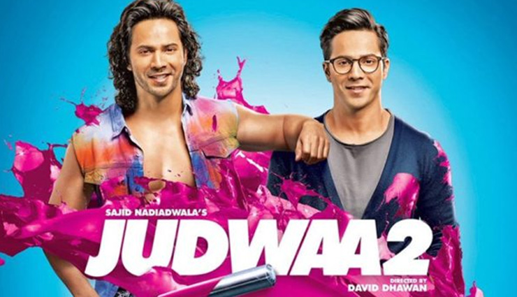 new poster launch of judwaa 2,varun dhwan,david dhawan,tapee pannu,jaqueline fernandez