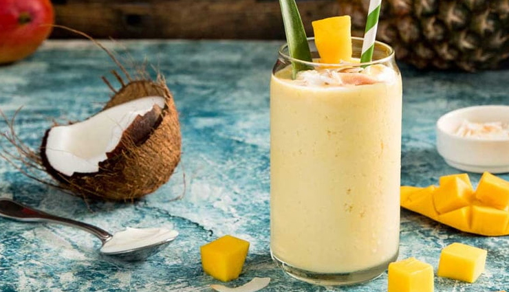 Summer Recipe- Perfect Summer Treat Mango Coconut Smoothie 