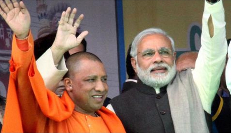 yogi is 10 days forward than modi,cm yogi,pm modi,laal batti