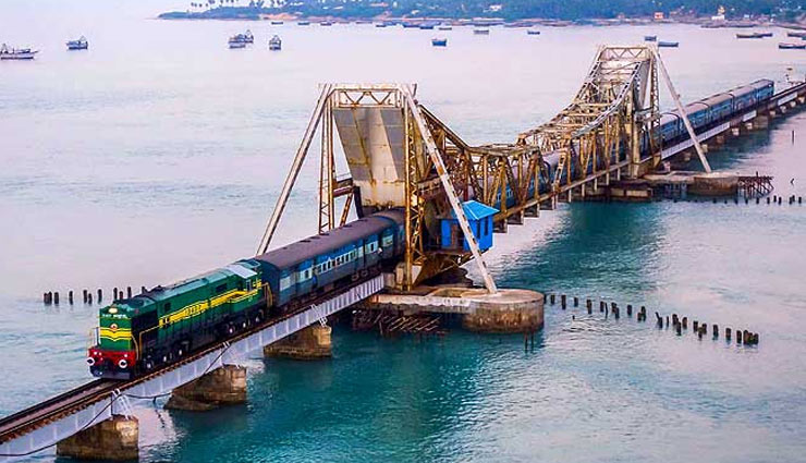 indias most unique rail route,unique rail route,pamban bridge rail route,travel,tourism,holidays ,ट्रेवल, टूरिज्म, हॉलीडेज, पमबन ब्रिज रेल रूट