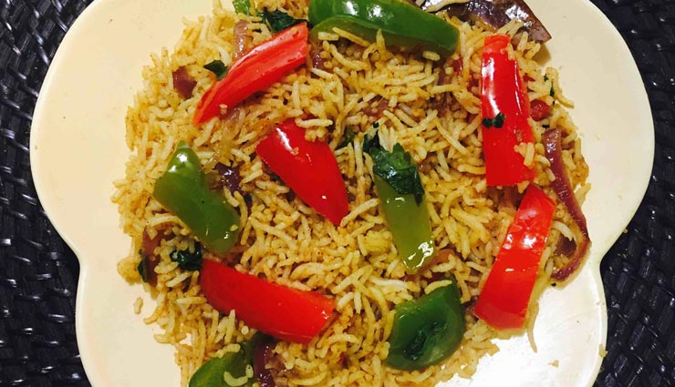 pulao,pulao recipe,broccoli capsicum rice ,ब्रोकली कैप्सिकम पुलाव रेसिपी, रेसिपी, पुलाव रेसिपी, रेसिपी 