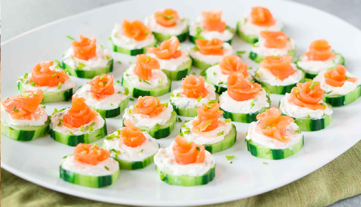 Recipe- Delicious and Elegant Smoked Salmon and Brie Cucumber Bites ...